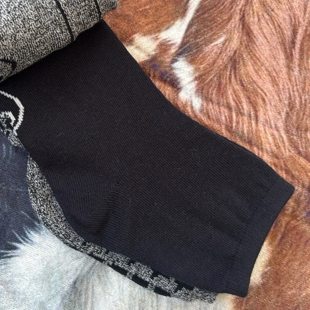 Brand New Sam and Libby 5-Pack Black & Gray Cotten Blend Anklets Comfort Cuff
